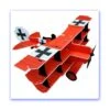 RC Factory Crack Fokker DR1 Tri Plane Red Barron (RB401176)