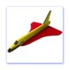 EPP Space Shuttle Yellow / Red -Century Store 401406 1
