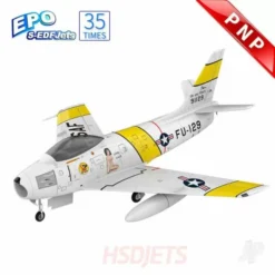 F-86 Sabre 120mm EDF 12S Foam Jet, Yellow Ribbon (PNP) HSDA50020204J