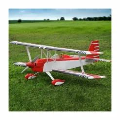 Max Thrust Pro-Built Double Trouble Bi-Plane IC Or Electric RED