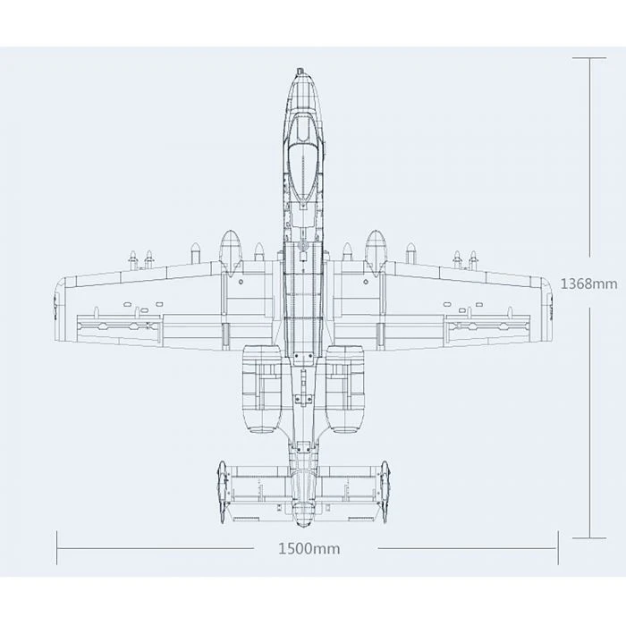 FMS 1500Mm A-10 Warthog Twin V2 70Mm Edf W/O Tx/Rx/Batt FMS113P-REF 6 FMS 1500Mm A-10 Warthog Twin V2 70Mm Edf W/O Tx/Rx/Batt FMS113P-REF - Image 4